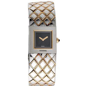 CHANEL Matelassé 18k Yellow Gold Watch